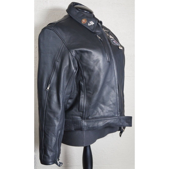 First Classic Leather Jacket with Victory patches & pins - Picture 3 of 13